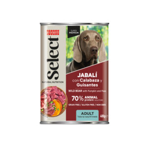 Picart Select Adult húmedo de jabalí con calabaza y guisantes para perros