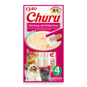 INABA Churu atún con gamba para gatos 4 × 14 g