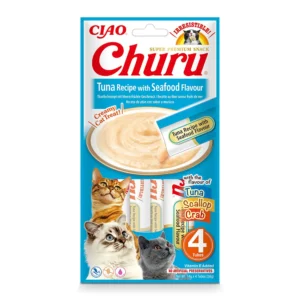 INABA Churu atún con marisco para gatos 4 × 14 g