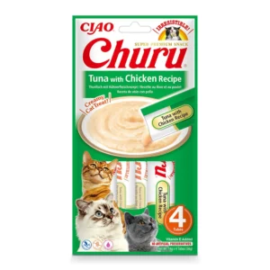INABA Churu atún con pollo para gatos 4 × 14 g