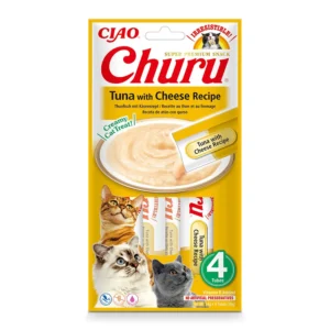INABA Churu atún con queso para gatos 4 × 14 g