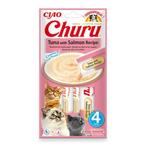 INABA Churu atún con salmón para gatos 4 × 14 g