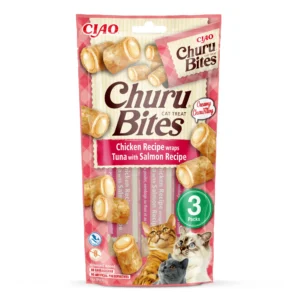 INABA Churu Bites pollo, atún y salmón para gatos 3 × 10 g