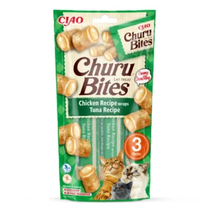 INABA Churu Bites pollo y atún para gatos 3 × 10 g