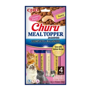 INABA Churu Meal Topper atún con salmón para gatos 4 × 14 g