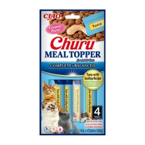 INABA Churu Meal Topper atún con vieira para gatos 4 × 14 g