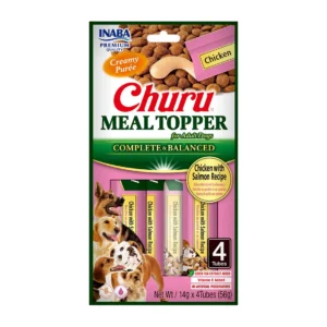 INABA Churu Meal Topper pollo con salmón para perros 4 × 14 g