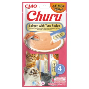 INABA Churu salmón con atún para gatos 4 × 14 g