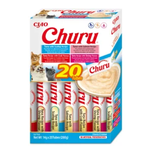 INABA Churu variedades de atún con marisco para gatos 20 × 14 g