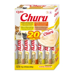 INABA Churu variedades de pollo con buey para gatos 20 × 14 g