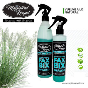 Acondicionador Bifásico FaxBix | Desenredante, fotografía oficial de varias presentaciones
